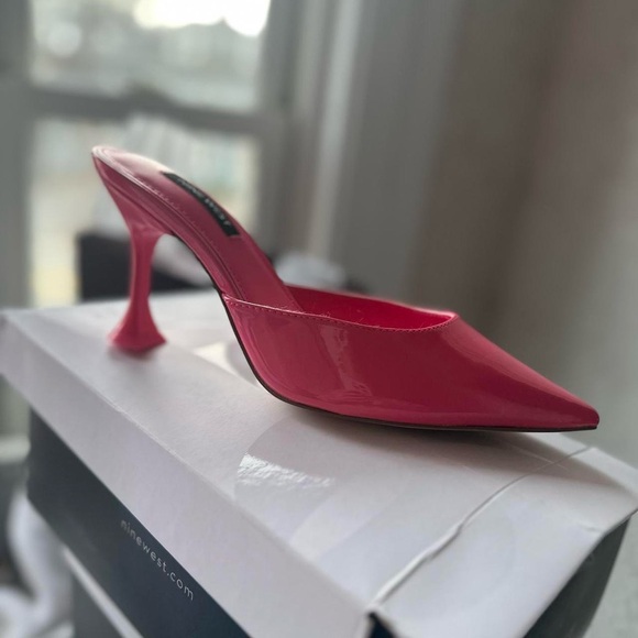 Nine West Women's Pink Mules - Picture 4 of 5